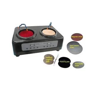 Dual 8 "automatische Schleif-und Polier maschine mit Magnet platten und komplettem Zubehör Platten schleifer/Polierer