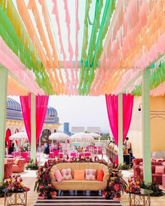 Nouvel Arrivage : Rideaux de Fond Élégants en Satin et Mousseline, Décoration de Plafond de Mariage Style Vintage, pour Tente de Mariage et Éclairage de Table - Product Image 1