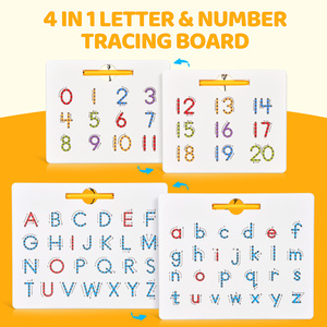 Tavola Magnetica per Tracciare Alfabeto e Numeri, Set Bifacciale con Lettere ABC e Numeri 123, Gioco Educativo Montessori per Prescuola, Pronto per la Spedizione - Product Image 3