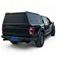 Hardtop en alliage d'aluminium pour benne de pick-up double cabine, étanche, avec fenêtre, pour camping tout-terrain 4x4