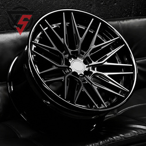 Cerchi in Lega di Alluminio Forgiato GS, Multirazza, 17 18 19 20 21 22 24 Pollici, Nuovi Neri per Auto Sportive di Lusso - Product Image 3