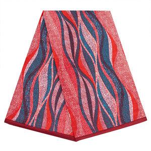 Design Coloré 100% Pur Coton Tissu Africain Imprimé Wax Kente Original Néerlandais <span class=keywords><strong>Bazin</strong></span> Ankara au Mètre - Product Image 2