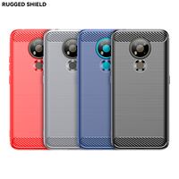 Funda de teléfono móvil de fibra de carbono a prueba de golpes, suave, TPU, para nokia 3,4