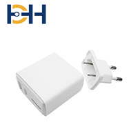 Chargeur mural USB Type-C HD-H HX-D0032 20W PD QC3.0 double port pour téléphone et montre connectée