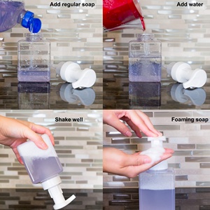 Bouteille de lotion en plastique PET recyclable de 150 ml, 200 ml, 300 ml avec pompe pour cosmétiques, gel douche, shampoing, masques pour le visage - Product Image 4