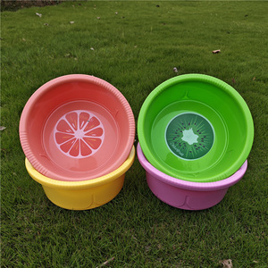 Children's Plastic Fruit <b>Basin</b> <b>Round</b> Washbasin For Storage And Washing Colorful Cartoon Design - Product Image 4