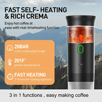 Machine à expresso de voyage USBC auto-chauffante, chargement TYPE-C, cafetière portable, café en poudre, petite et grande machine à expresso à capsules