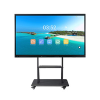 Cintoe 75 pouces ir écran tactile interactif écran plat numérique tableau blanc intelligent pour les enfants apprenant la vidéoconférence
