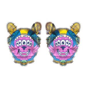 Kunden spezifisch bedrucktes Cartoon-Muster Gestanzte Sonderform Gummibärchen-beständige kinder sichere Reißverschluss-Verpackungs tasche - Product Image 6