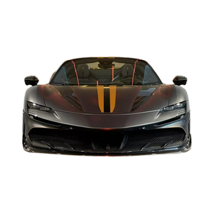 Nouveau kit carrosserie en fibre de carbone pour Ferrari SF90, style KY, comprenant lèvre avant, diffuseur, spoiler et jupes latérales, avec caractéristiques SF90 - Product Image 1