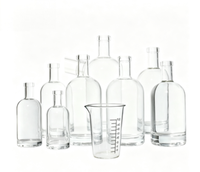 Nouvelles Bouteilles en Verre Vides Transparentes pour Essai de Formule, Idéales pour la Validation d'Emballages de Nouveaux Liqueurs (Bourbon, Vodka, Spiritueux)