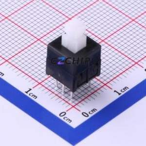 TK-6830-1 Push Button Switch Through hole Component THT Switch Double Pole Double Throw Self-Locking Square Plunger Through Hole - Product Image 1