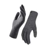 Gants d'hiver à doigts entiers avec logo personnalisé, mitaines tricotées chaudes pour l'extérieur, gants de cyclisme solides pour hommes et femmes