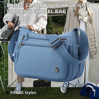 Nouveaux sacs à main unisexes de grande capacité, légers, à fermeture éclair, mode printemps-été, sac à bandoulière portable, sac messager pour voyage en plein air