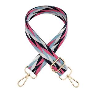 New Double-Sided Stitching Contrast Color Wide Adjustable Shoulder Crossbody Replacement Long Luggage Accessories <b>Bag</b> <b>Strap</b> - Product Image 4