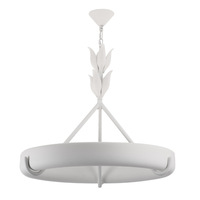 Lustre suspendu moderne personnalisable en plâtre, design circulaire, fait main, grand modèle pour intérieur