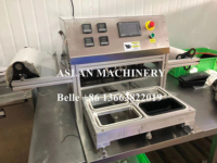 Machine à sceller les plateaux en plastique PP de table Machine à emballer les plateaux en papier d'aluminium pour aliments prêts Machine à emballer les bols d'aliments