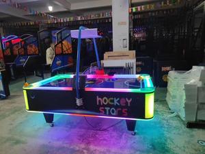 Mesa de Hockey de Aire LED, Máquina Arcade que Funciona con Monedas, Equipo de Juego Deportivo Interactivo para Centros de Entretenimiento en Centros Comerciales - Product Image 6