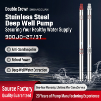 Pompe submersible Shuangguan 90QJD série 2T en acier inoxydable 304, immergée dans l'huile, à haute levée pour puits profonds, résistante aux acides forts