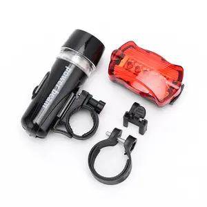 Bicycle Headlight & Taillight Set USB Charging Waterproof Cycling Safety Warning Light Mountain Bicycle
