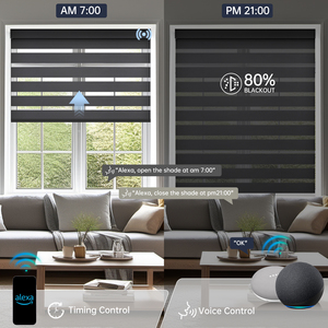 Nhà Máy Giá điện từ xa thông minh Wifi tuya ZigBee điều khiển Zebra Rèm cho cửa sổ - Product Image 2