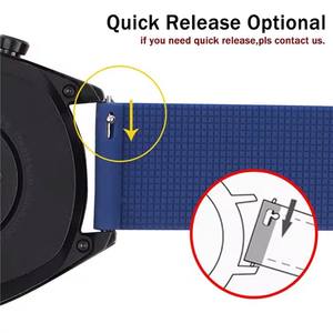 Pour <span class=keywords><strong>Samsung</strong></span> <span class=keywords><strong>Galaxy</strong></span> Watch6 <span class=keywords><strong>Classic</strong></span> 47mm <span class=keywords><strong>Watch4</strong></span> <span class=keywords><strong>40mm</strong></span> Garmin Active 20mm Bracelet de montre avec boucle noire Bracelet en silicone - Product Image 3