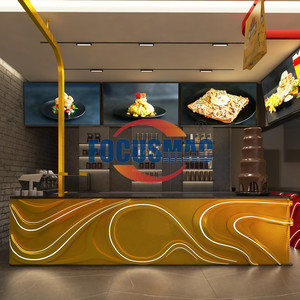 Focus Machinery 快餐店传送带 厨房传送带 咖啡店柔性链带式传送带 - Product Image 2