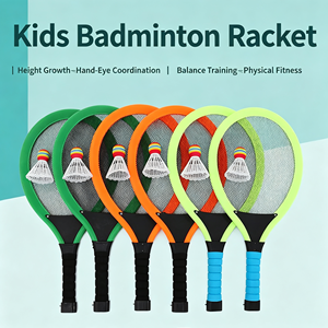 Lightweight Kids Badminton Rackets with Soft Grip Durable <b>Strings</b> for Children Play - Product Image 4