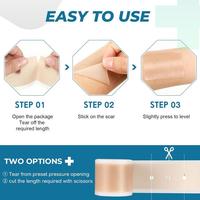 Bandes de retrait de cicatrice en silicone avec logo personnalisé, patchs corporels pour les cicatrices chirurgicales, chéloïdes, section C, élimination des bosses chéloïdes