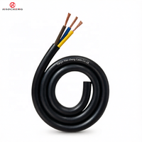 Kabel Fleksibel Berlapis Karet Ringan YQ Mobile EPR 300/300V 300/500V Inti Tembaga untuk Peralatan Listrik dan Penerangan