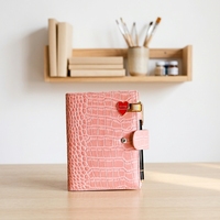 Carnet à couverture rigide en cuir personnalisé Huatong A4/A5/A6, classeur à feuilles mobiles, fournitures scolaires, prise de notes, papeterie en gros certifiée