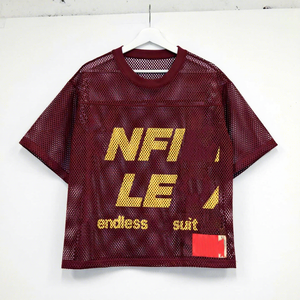 Verano manga corta hombro caído gran tamaño malla pesada poliéster Dtg impresión camiseta 300 Gsm Boxy recortada <span class=keywords><strong>Camo</strong></span> Jersey camisas - Product Image 3