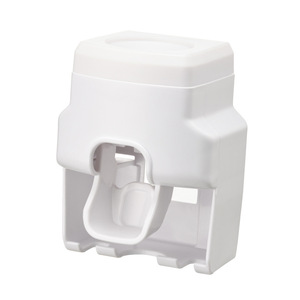 Avec Moi Toothpaste Dispenser Wall Mounted <b>Toothbrush</b> <b>Holder</b> Minimalist Design Convenient For Home Bathroom Use - Product Image 5