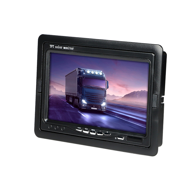 Wholesale Price 7 Inch Square Small Desktop Computer Wall Display  Car Lcd   Monitor With Rearview Camera for Bus Truck CCTV