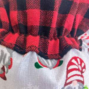 Handmade Linen Santa <b>Personalized</b> Drawstring Christmas <b>Gift</b> <b>Bag</b> - Product Image 6