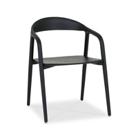 Chaise en bois noire moderne, chaises de salle à manger antiques, chaises de salle à manger en chêne avec accoudoirs