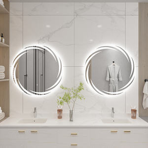 Espejo de pared para baño, luz <span class=keywords><strong>Led</strong></span> inteligente con pantalla táctil - Product Image 4