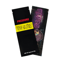 Pochette d'emballage de cigares laminés holographiques au design personnalisé sac d'emballage en plastique d'emballage de tabac à trois joints latéraux