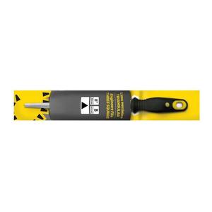 Lima triangolare da meccanico con manico bimateriale e appendino, ideale per modellare e affilare metalli e materiali duri. - Product Image 1