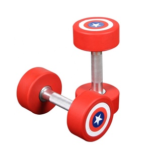 Mancuerna recubierta de PU de cabeza redonda para levantamiento de <span class=keywords><strong>pesas</strong></span> Popular más nueva para gimnasio - Product Image 6
