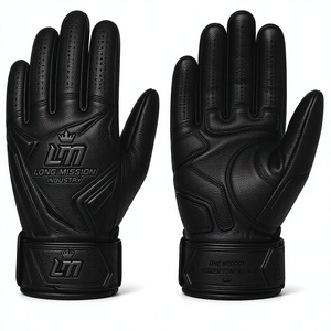 Gants de moto en cuir LONG MISSION INDUSTRY avec écran tactile, longueur poignet, doublure en fourrure, écologiques, pour toutes les saisons, usage quotidien - Product Image 2