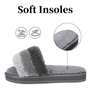 Pantofole da casa YL-1853 per donna calde e morbide pantofole da donna scarpe da casa d'inverno <span class=keywords><strong>con</strong></span> una <span class=keywords><strong>fascia</strong></span> aperta da esterno - Product Image 3