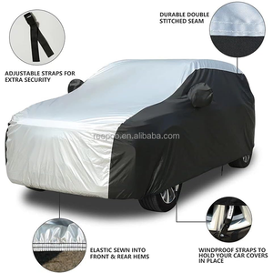 Funda para Coche Plegable Transpirable de Varias Capas, Protección Contra Lluvia y Granizo, Fundas para Coche con Protección UV, Impermeables y Resistentes al Viento para Exteriores - Product Image 2