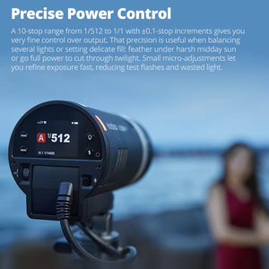Flash de Estudio Profesional <span class=keywords><strong>GODOX</strong></span> AD300Pro II TTL HSS para Exteriores, 300W de Potencia con Luz de Modelado Bicolor - Product Image 4