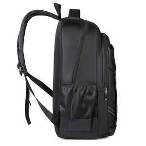 Aruinuo Laptop <b>Backpack</b> 15.6 Inch Water Resistant Men's Travel School Bag Solid Color Shoulder <b>Straps</b> - Product Image 4