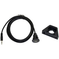 Câble d'extension pour montage sur panneau auxiliaire 3ft DC 3.5mm vers interface auxiliaire DC3.5mm Câble audio encastré RTS pour voiture bateau moto