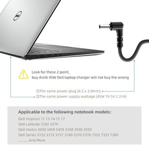 Chargeur d'ordinateur portable 45W neuf pour Stream 11/13/14, 19,5V 2,31A, connecteur 4,5x3,0mm, protection OTP, adaptateur portable - Product Image 6