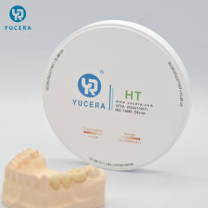 Yucera บล็อกพลอยเทียมสีขาว HT 98มม.,แผ่นเซอร์โคเนียวัสดุสิ้นเปลืองสำหรับทันตกรรมแล็บ - Product Image 4