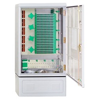 Ftth Outdoor Telecom 48 96 144 288 Core Gabinete de distribución de fibra óptica Almacenamiento de red Gabinete de conexión cruzada de fibra óptica