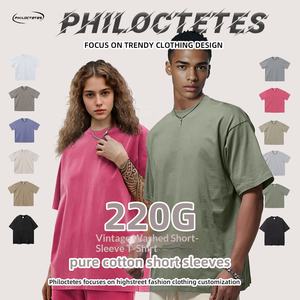 <span class=keywords><strong>Ropa</strong></span> de Verano para Hombre, Estilo Holgado, Liso, Moderno, para Parejas, Camisetas de Algodón, <span class=keywords><strong>Ropa</strong></span> Personalizada, Sudadera con Efecto Ácido - Product Image 4